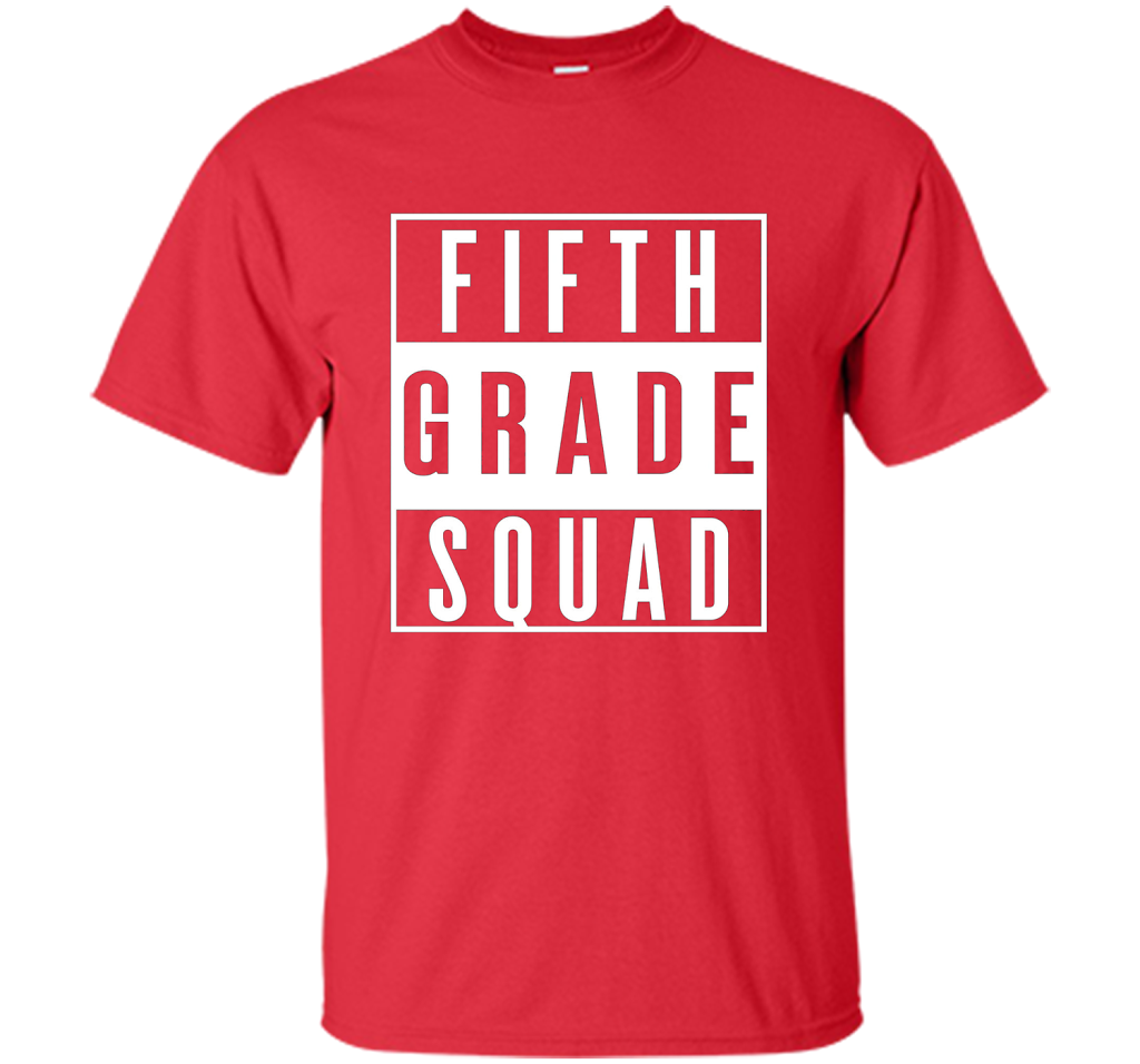 Fifth Grade Squad T-shirt Red