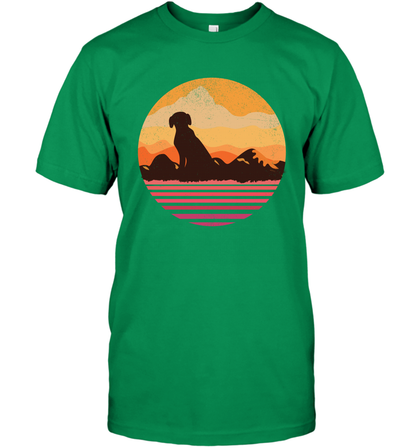 Dog In Sunset Vintage Shirt T-Shirt Irish Green
