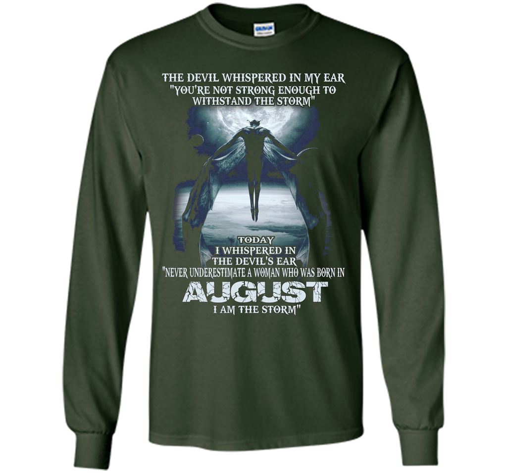 The Devil Born In August The Storm T-shirt Forest Green