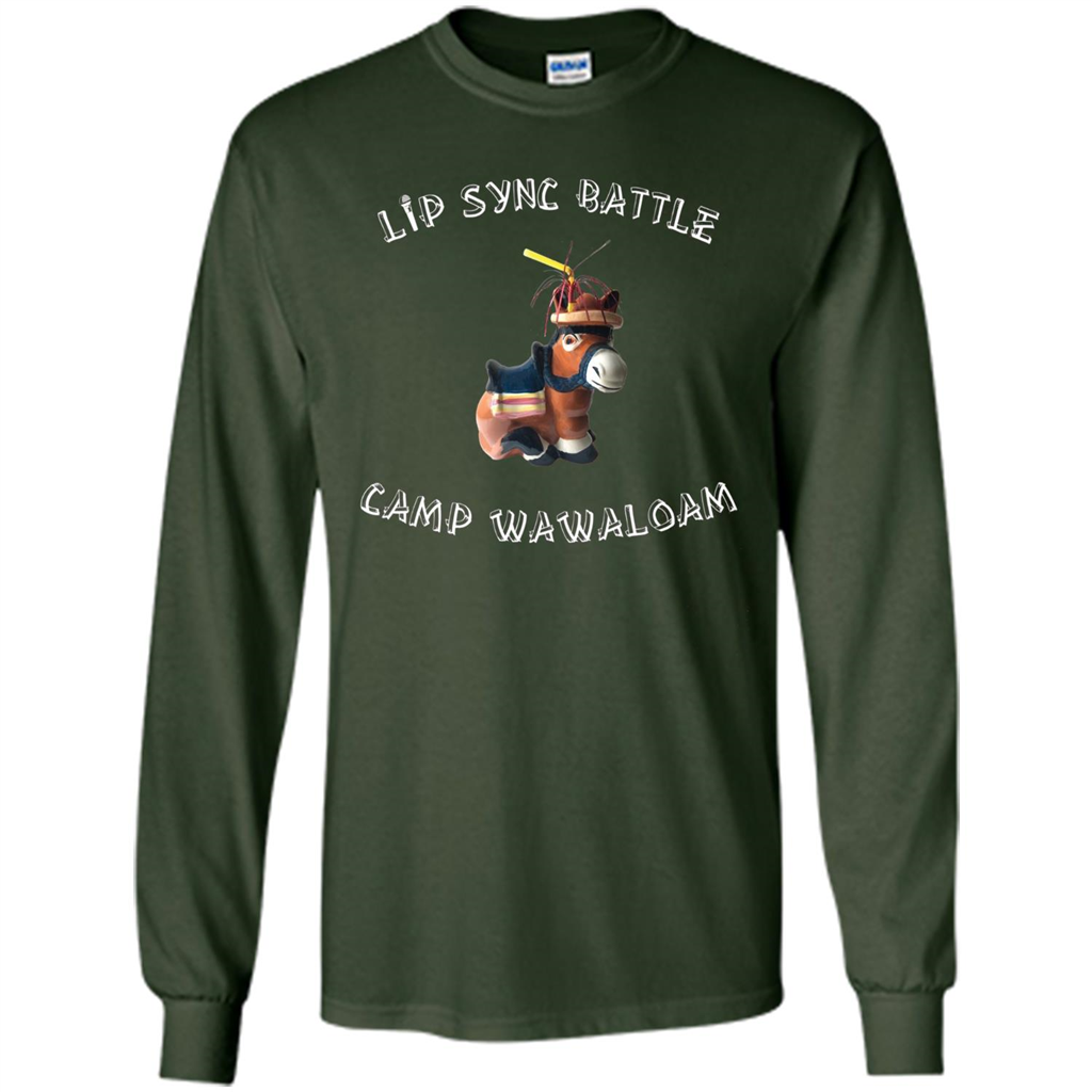 Lip Sync Camp T-shirt Camp Wawaloam Forest Green