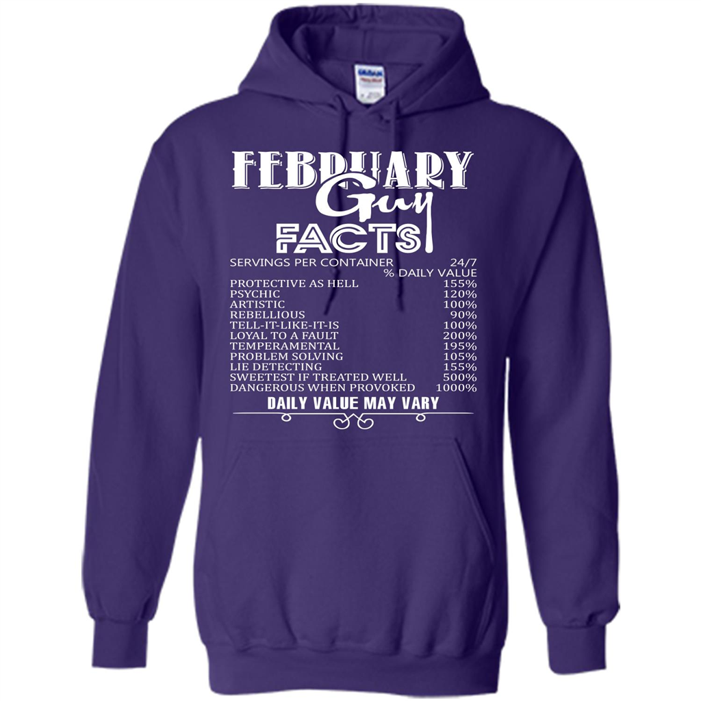 February Guy Facts T-shirt Purple