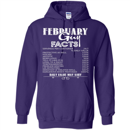 February Guy Facts T-shirt Purple