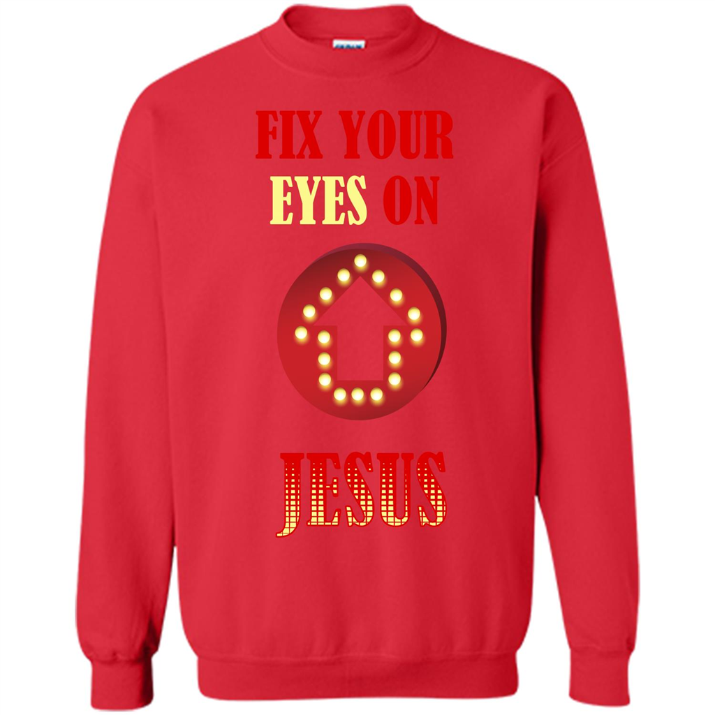 Christian T-shirt Fix Your Eyes On Jesus T-shirt Red