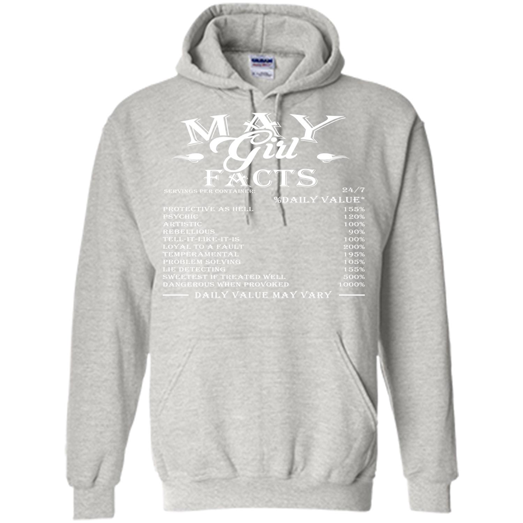 May Girl Facts T-shirt Ash