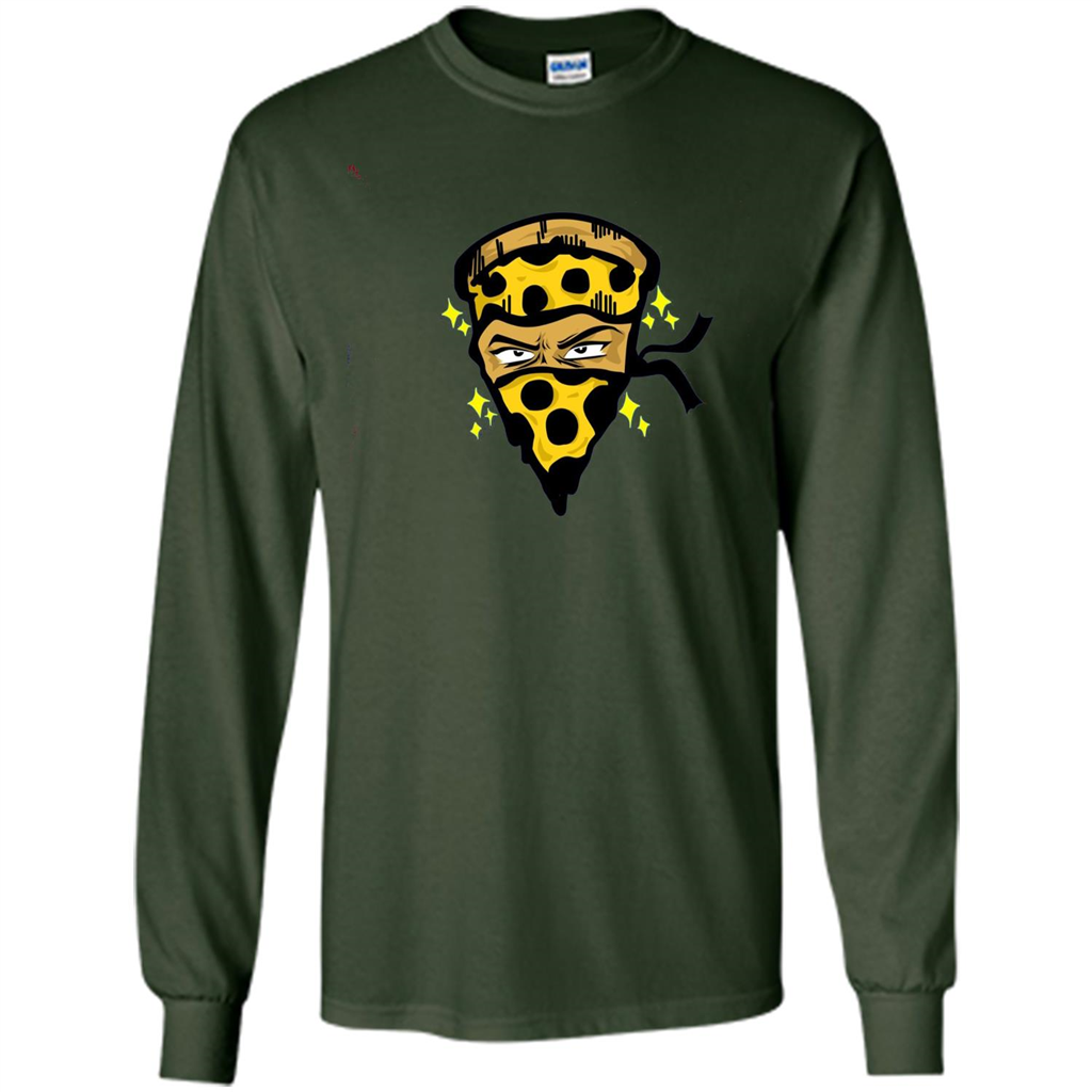 Pizza Warrior Funny Foodie Food Lover T-shirt Forest Green