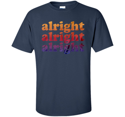 Alright Alright Alright T-shirt Navy