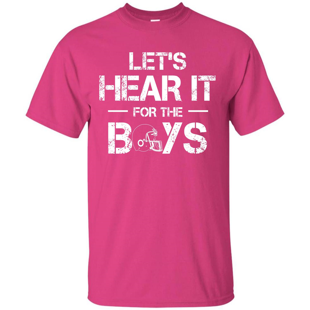 Football T-shirt Let's Hear It For The Boys Heliconia