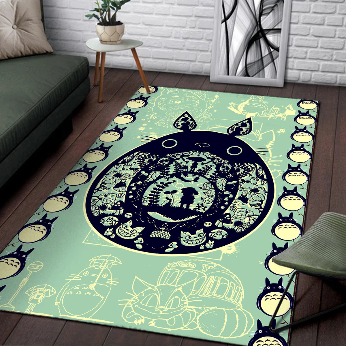 My Neighbor Totoro Square Rug