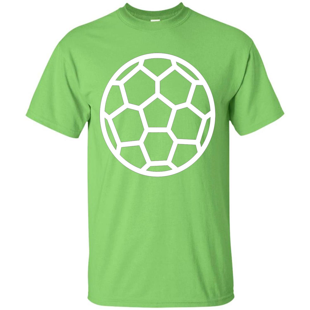 I Love American Soccer Ball Modern Sport T-shirt Lime