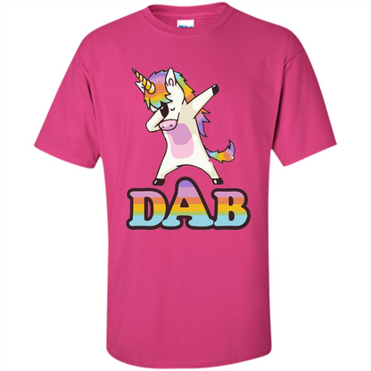 Cute Unicorn Dabbing T-shirt Heliconia