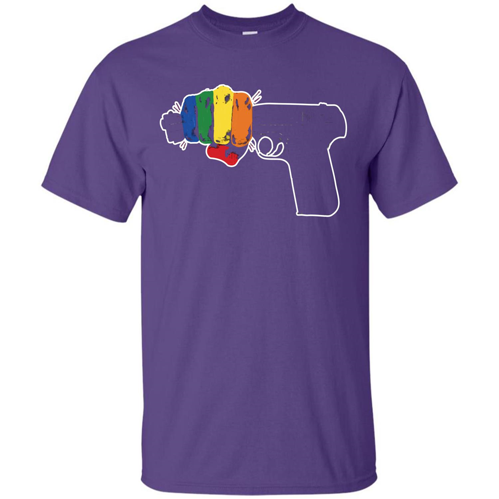 LGBT T-shirt Stop Gun Violence T-shirt Purple