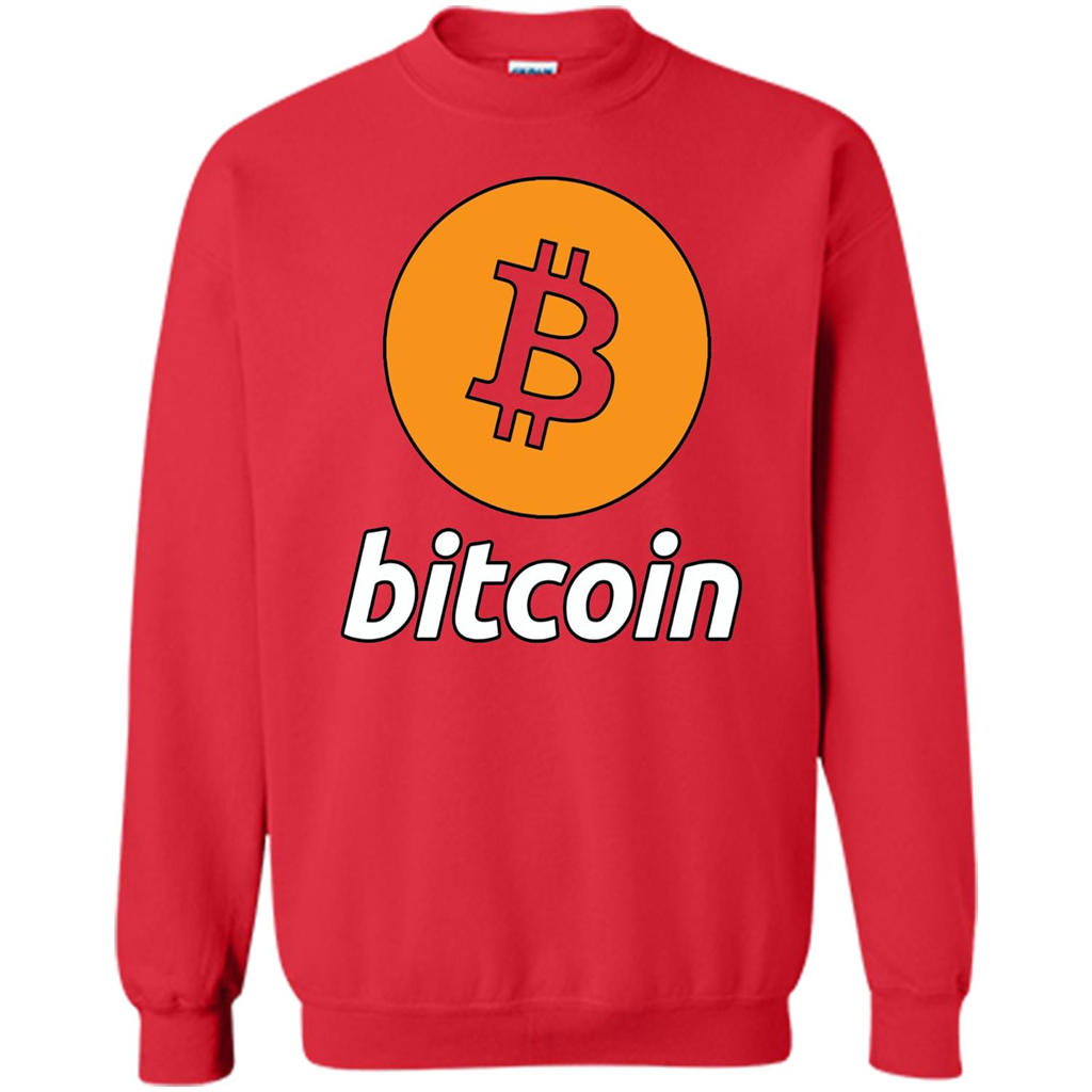 Bitcoin Logo Cryptocurrency BTC T-shirt Red