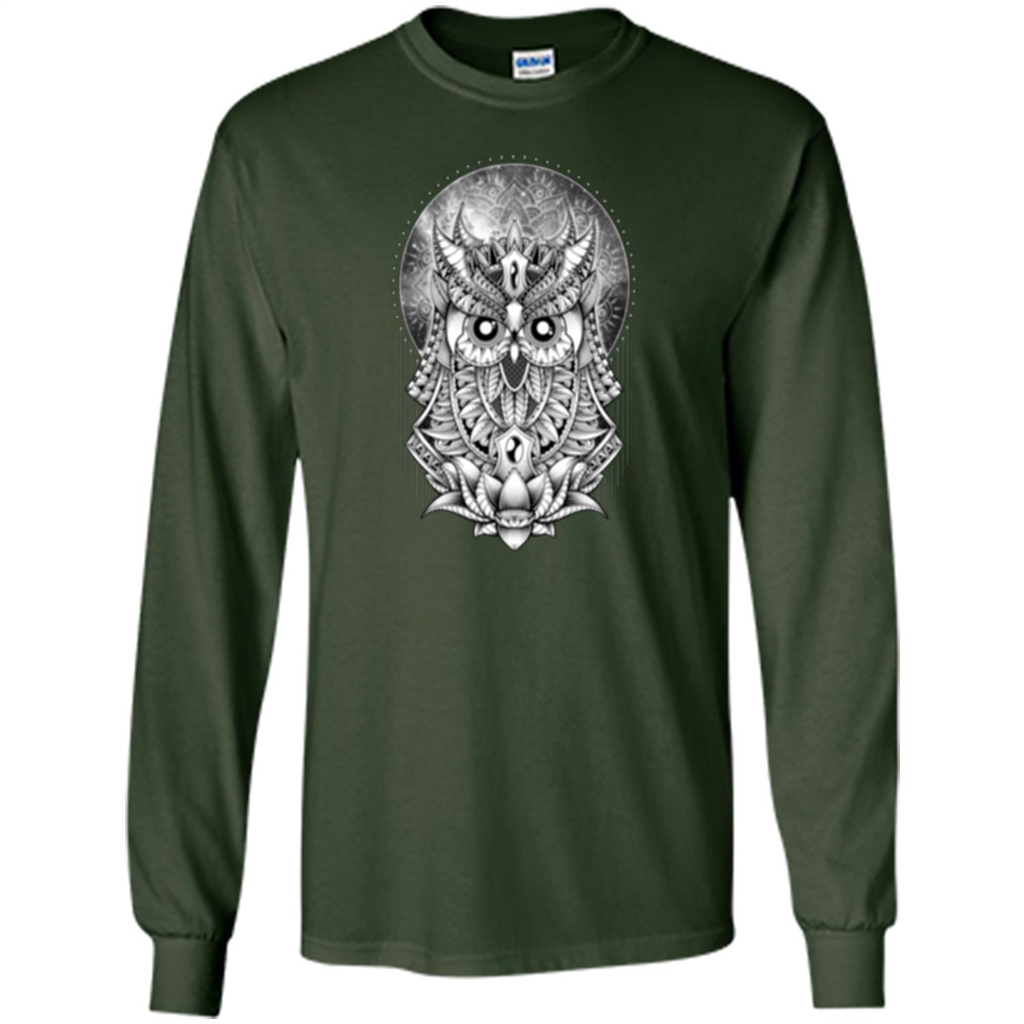 Venus Owl T-shirt Planet Forest Green