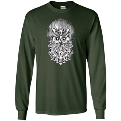 Venus Owl T-shirt Planet Forest Green