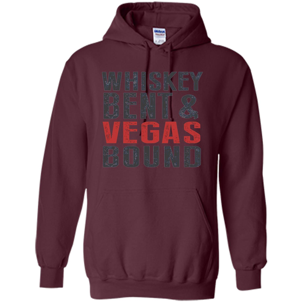 Whiskey Bent And Vegas Bound T-shirt Bachelor tshirt Maroon