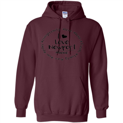 Orange County OC Newport Home California Beach T-shirt Maroon