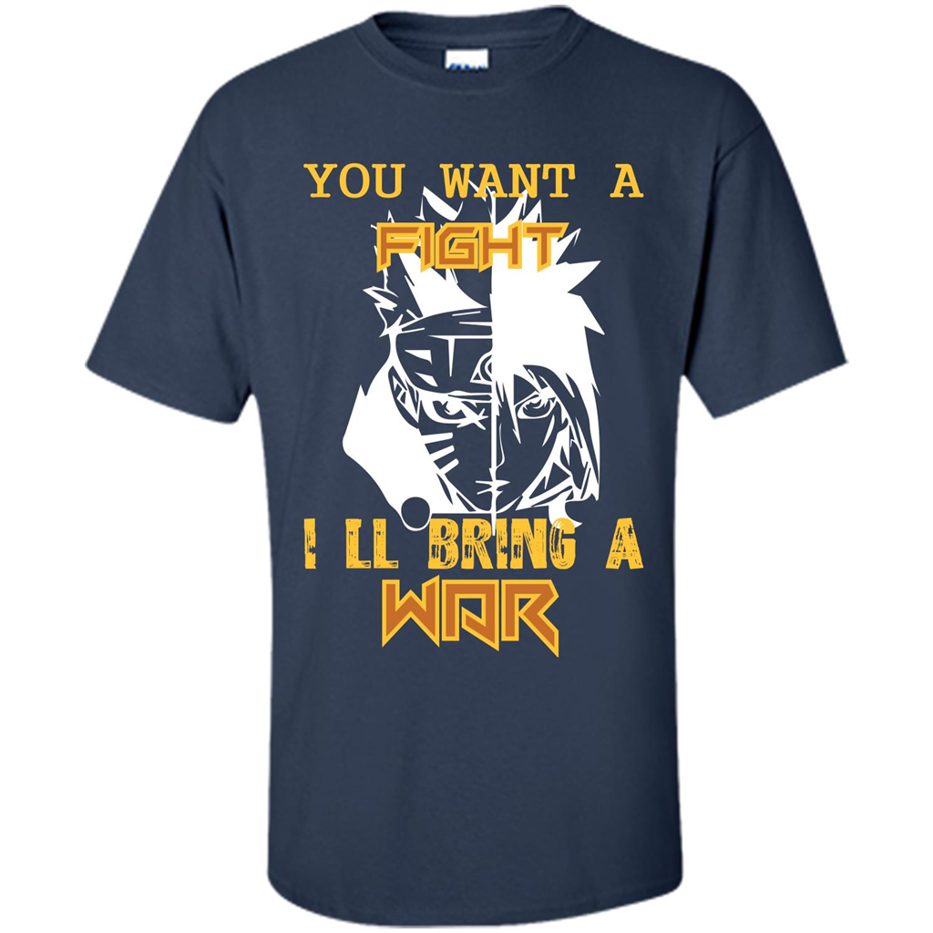 Movie T-shirt You Want A Fight I_Ñéll Bring A War Navy