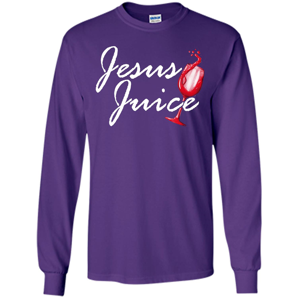 Wine T-shirt Jesus Juice Purple