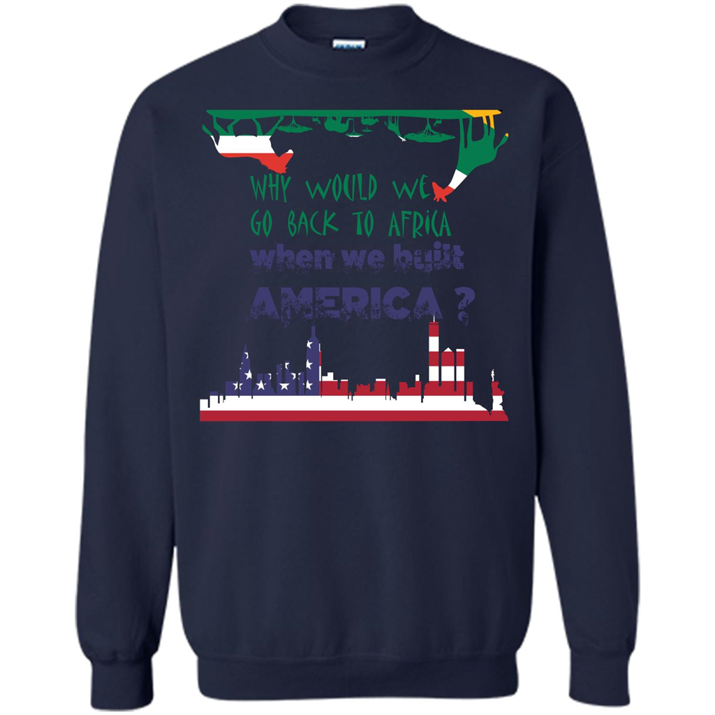 Africa - America T-shirt Build America Navy