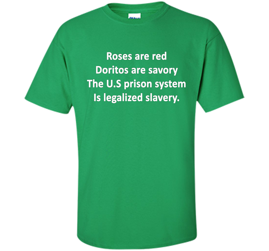 The U.S Prison System Is Legalized Slavery T-shirt Irish Green