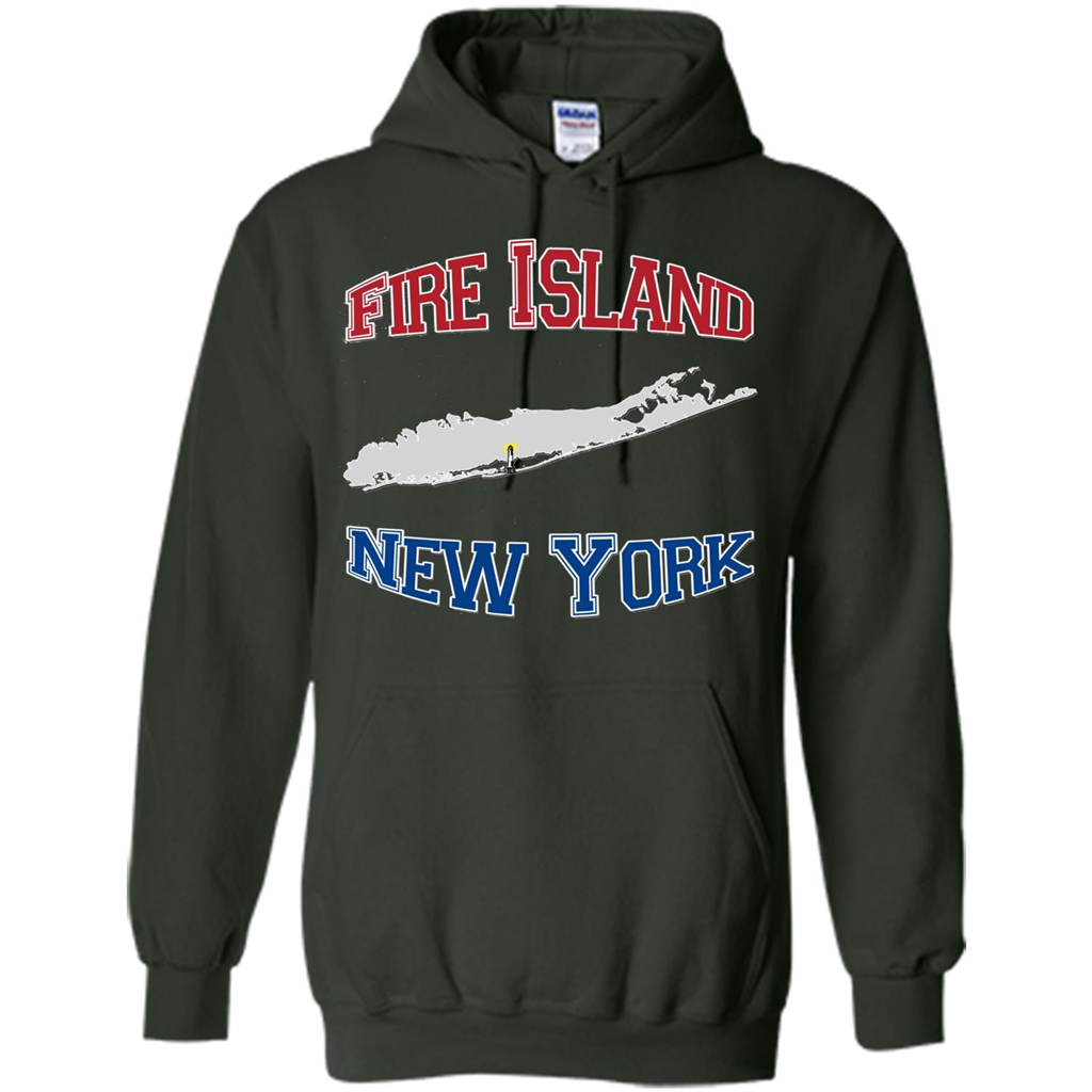 Fire Island New York T-shirt Forest Green