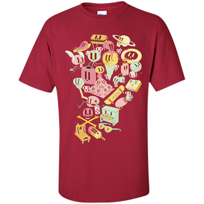Day Of The Dead T-shirt Cardinal