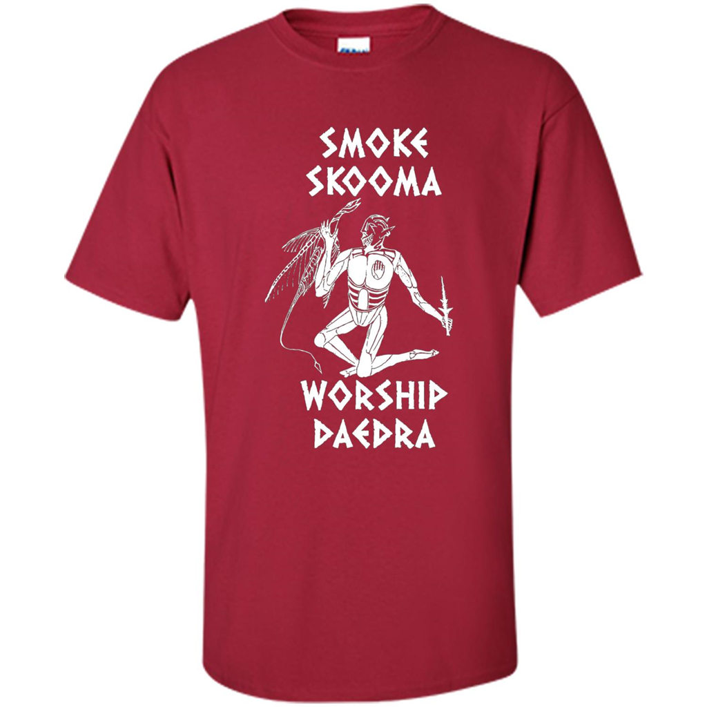 Smoke Skooma Worship Daedra T-shirt Cardinal