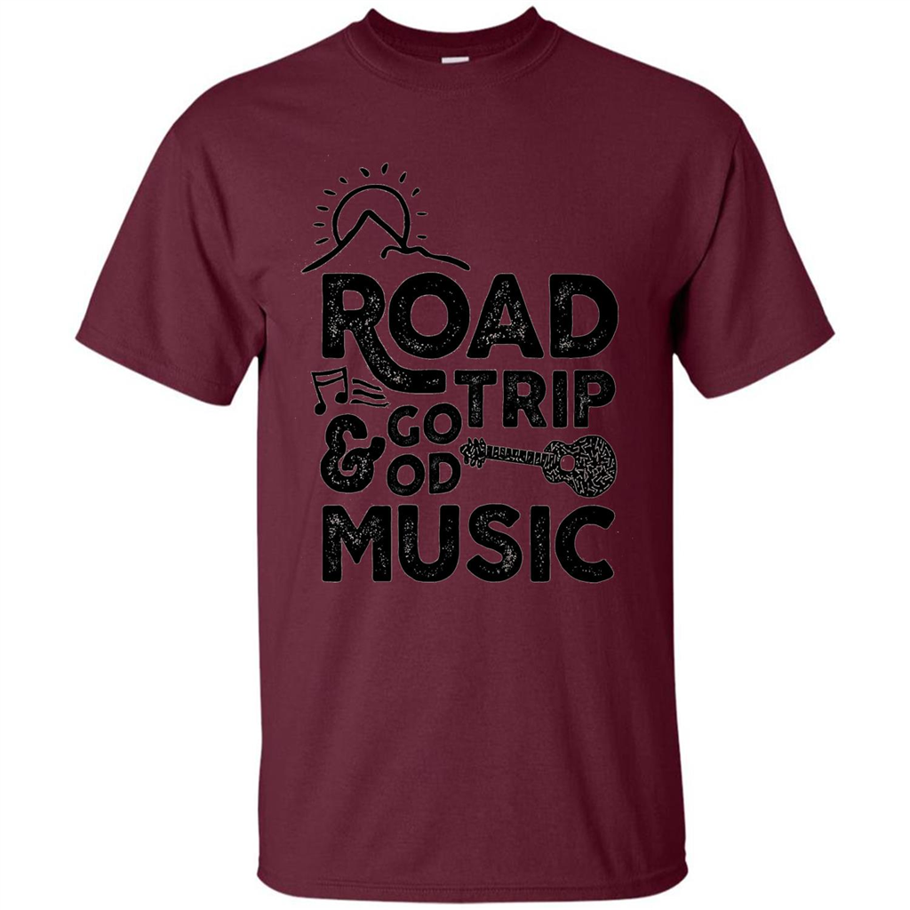 Summer T-shirt Road Trip And Good Music Maroon
