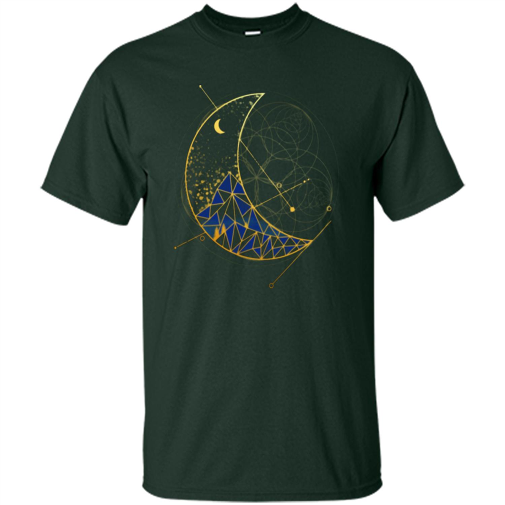 Moon Mountain T-shirt Forest Green
