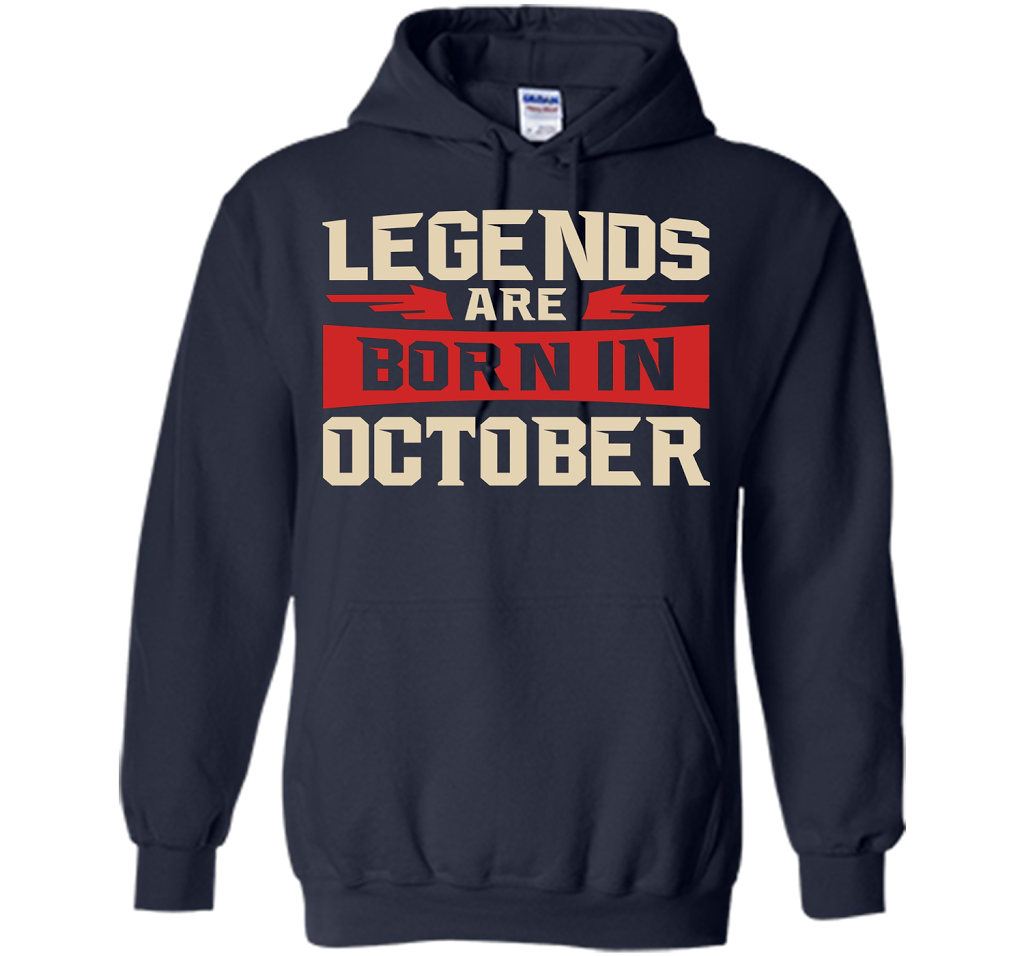 October T-shirt Legends Are Born In October T-shirt Navy