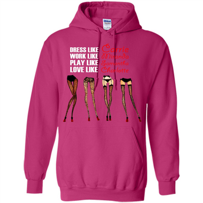 Lifestyle T-shirt Dress Like Carrie Work Like Miranda Play Like Samantha Love Like Charlott Heliconia