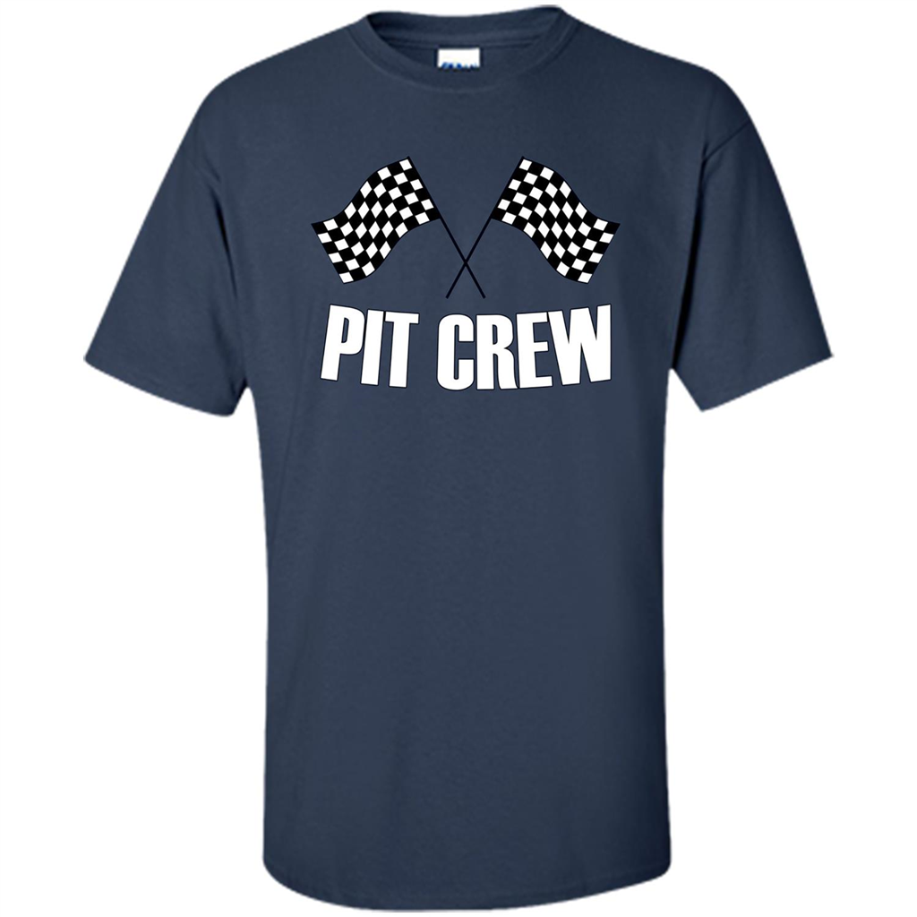 Pit Crew T-shirt for Hosting Race Car Parties Parents Pit Navy