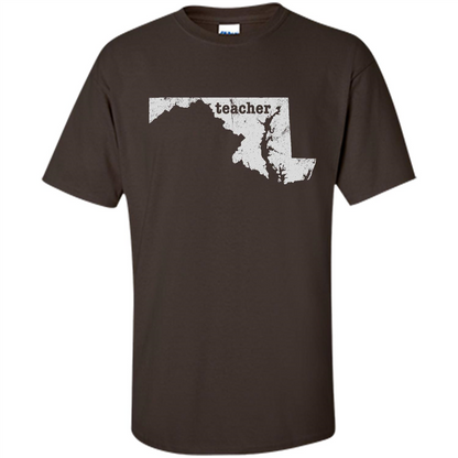 Maryland Teacher Home Style T-Shirt Dark Chocolate