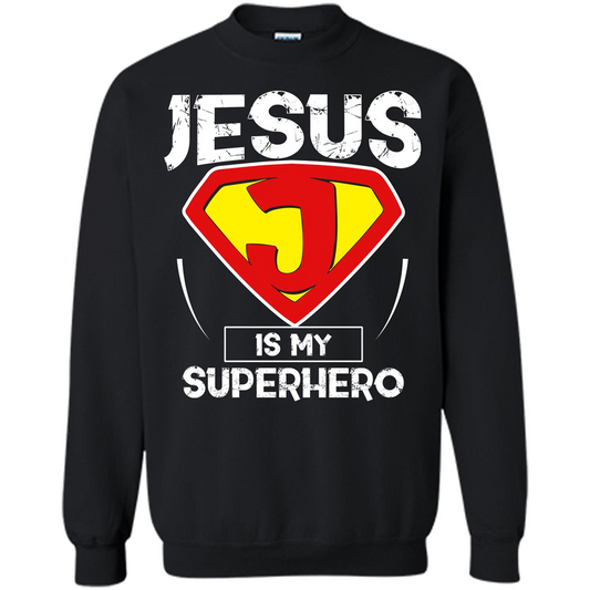 Christian T-shirt Jesus Is My Superhero T-shirt Orange