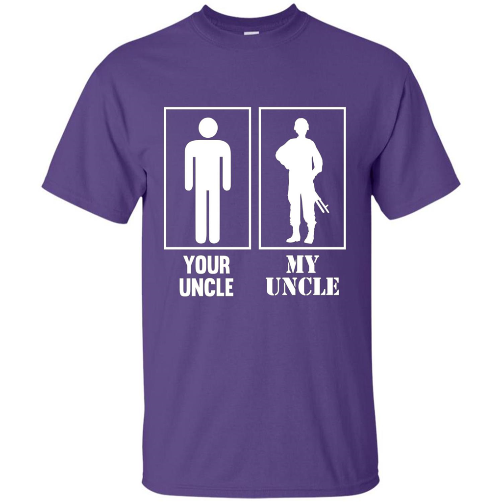 Your Uncle My Uncle Military Proud Army Navy Air Force T-shirt Purple