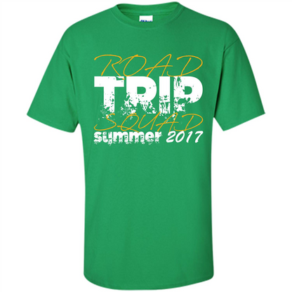 Summer T-shirt Road Trip Squad Summer 2017 Irish Green
