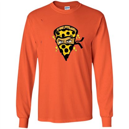 Pizza Warrior Funny Foodie Food Lover T-shirt Orange