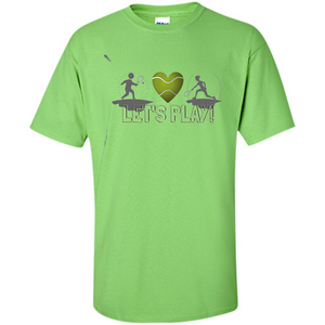 Funny Tennis T-shirt Let's Play Tennis T-shirt