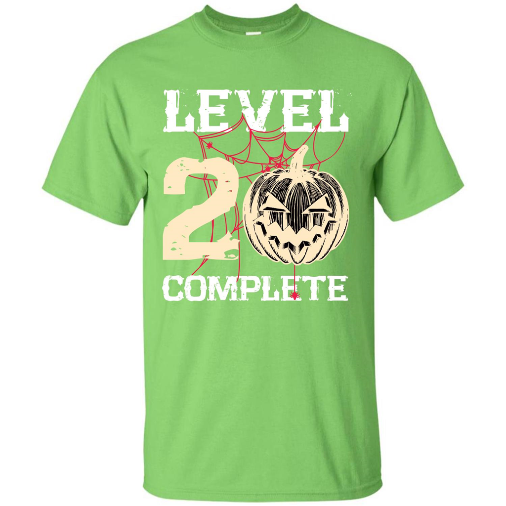 Halloween T-shirt Level 20 Complete Lime