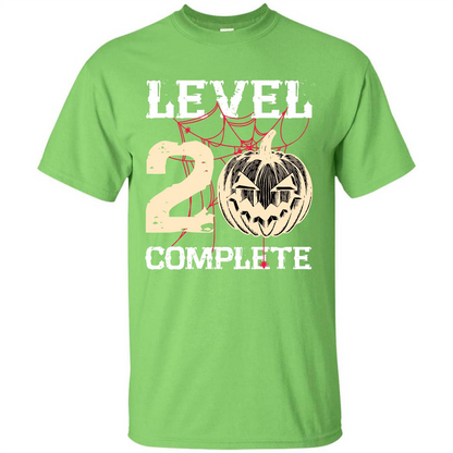 Halloween T-shirt Level 20 Complete Lime