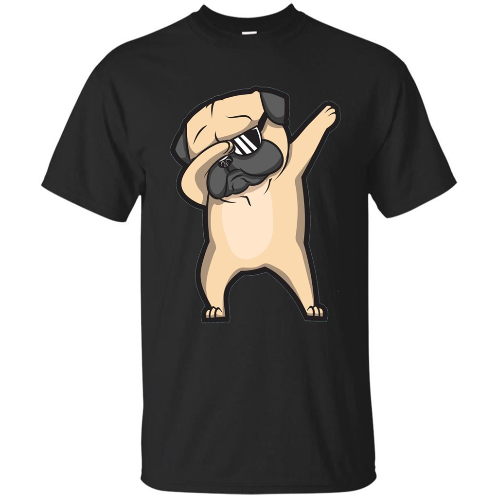 Dabbing Pug Shirt - Cute Funny Dog Dab T-shirt Black