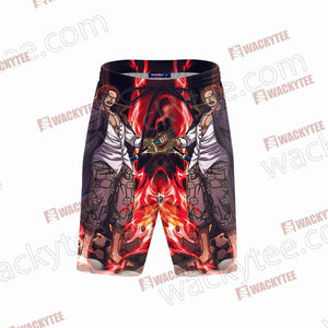 One Piece Red-Haired Shanks Beach Shorts