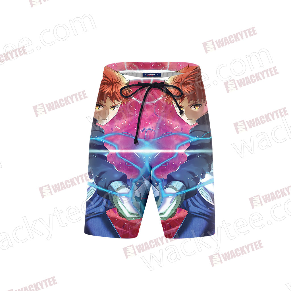Fate/Stay Night Emiya Shirou 3D Beach Shorts