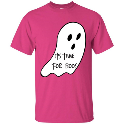 It's Time For Boos Funny Halloween T-shirt Heliconia