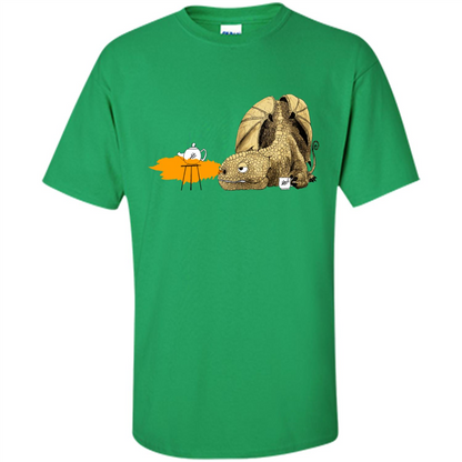 Dragon Making Tea T-Shirt Irish Green