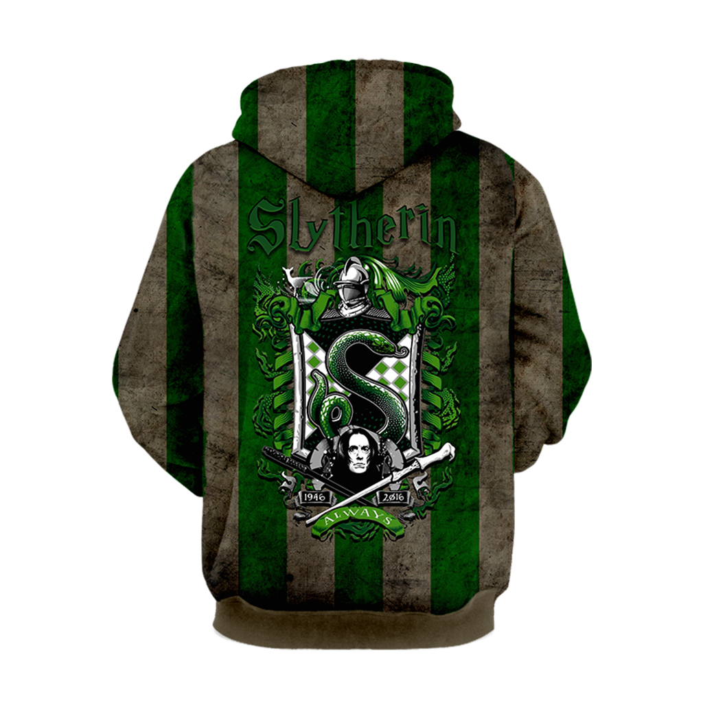 Striped Slytherin Harry Potter 3D Hoodie