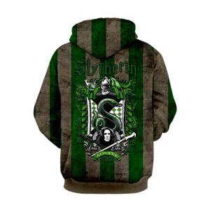 Striped Slytherin Harry Potter 3D Hoodie