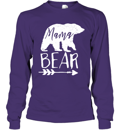 Mama Bear Shirt Long Sleeve T-Shirt Long Sleeve T-Shirt Purple
