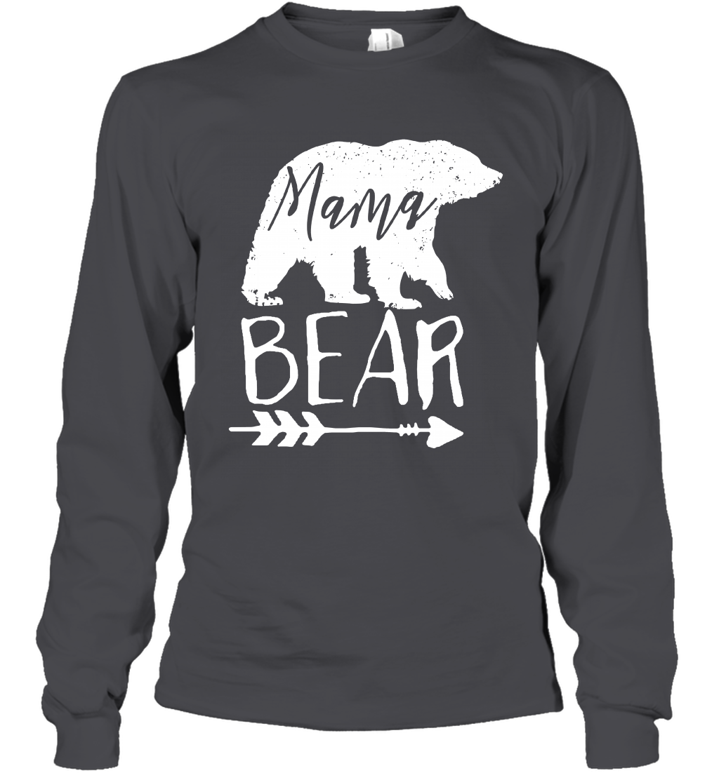 Mama Bear Shirt Long Sleeve T-Shirt Long Sleeve T-Shirt Dark Heather