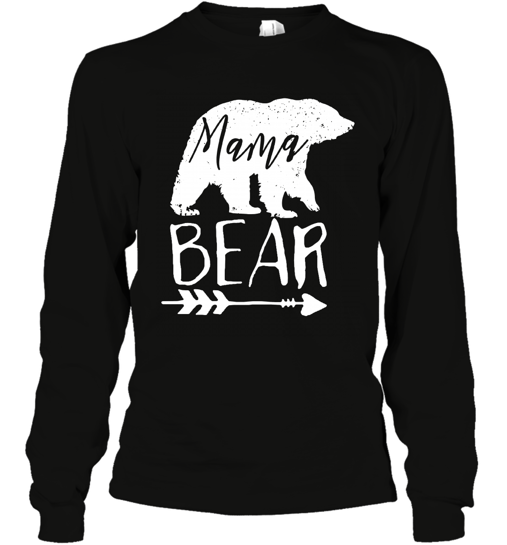 Mama Bear Shirt Long Sleeve T-Shirt Long Sleeve T-Shirt Black